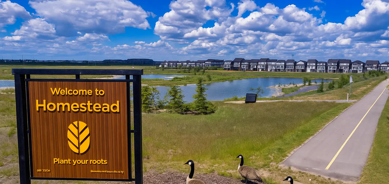 Homestead community in Calgary